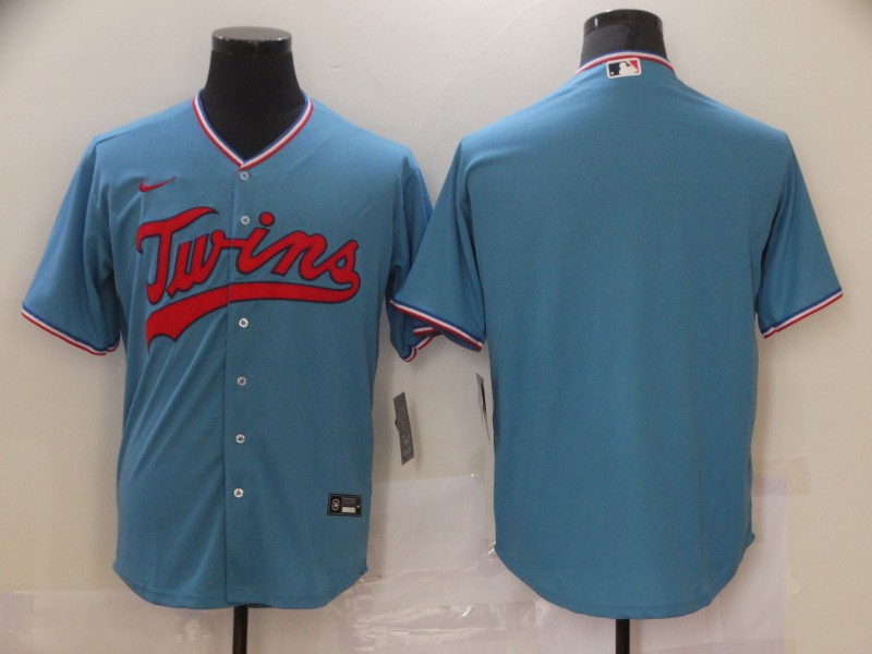 Men's Minnesota Twins Blue Blank Jersey